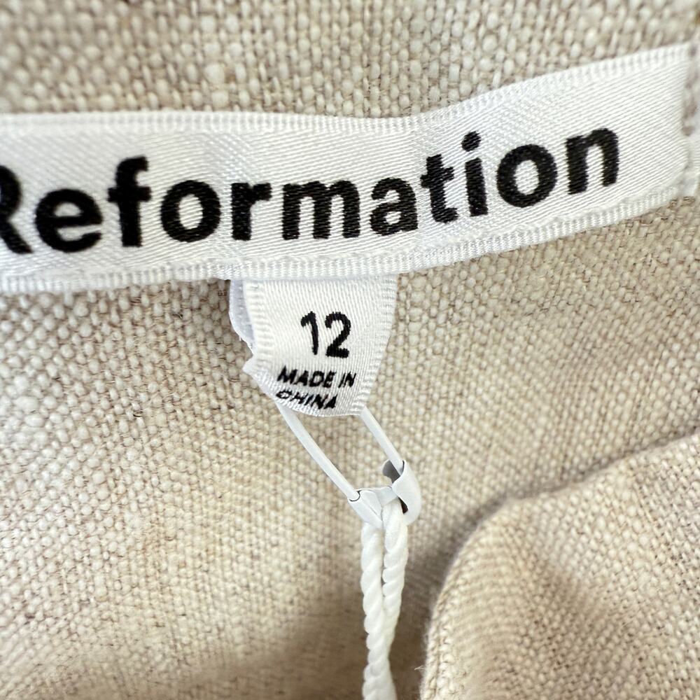 Reformation Natural Linen Maxi Skirt - Beige - Picture 3 of 12